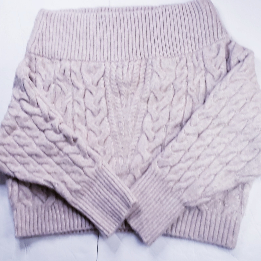 Off the Shoulder Cozy Wool Cable Knit Express Sweater